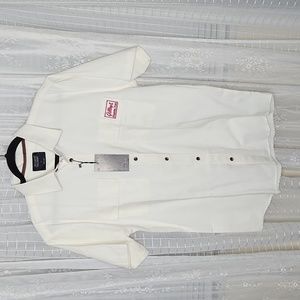 NWT Vintage Style Whit Gilly's Texas Men's Short Sleeve Button Up Work Shirt SzL